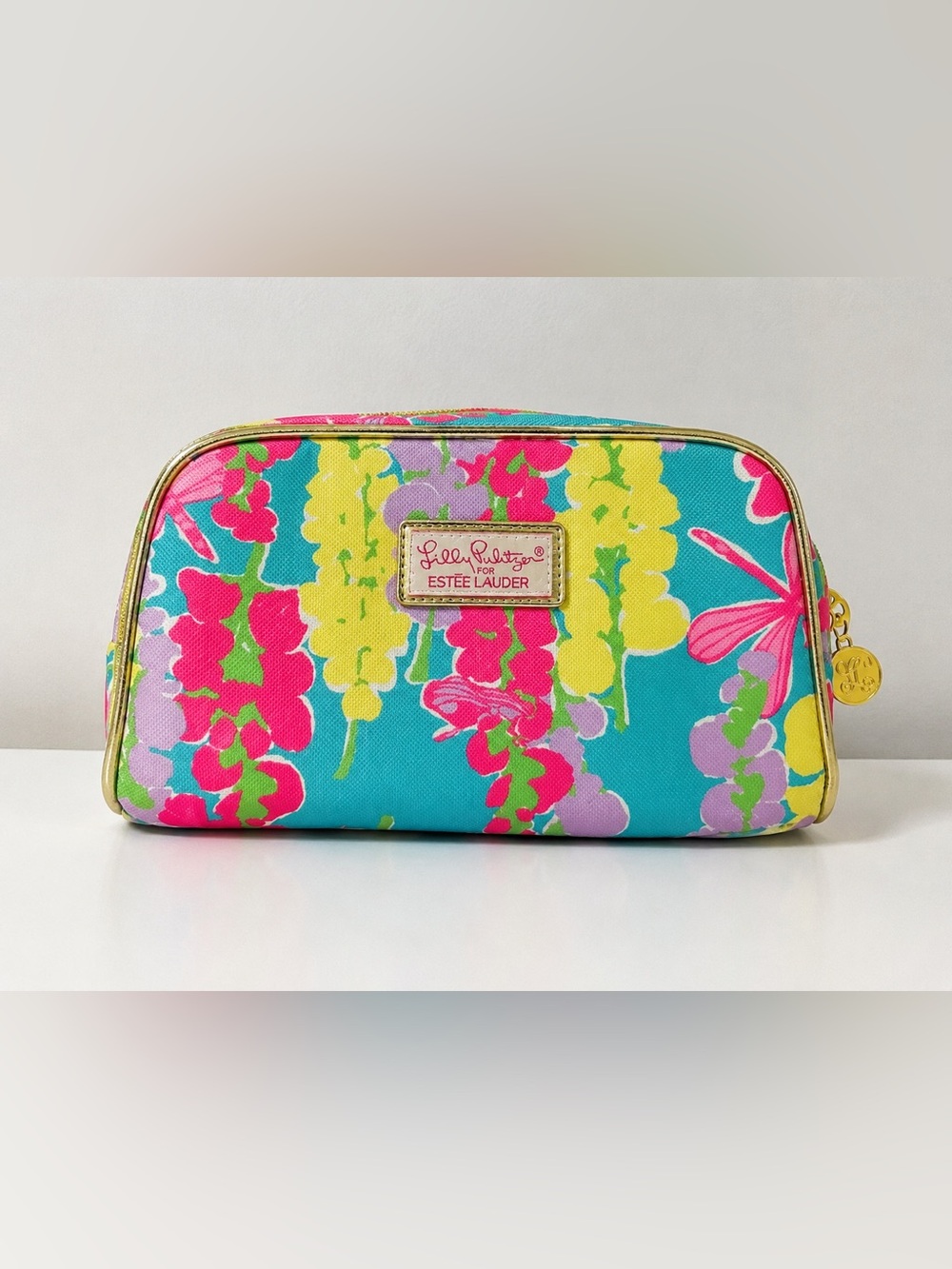 Lilly Pulitzer for Estée Lauder Floral Makeup Bag Cosmetic Travel Pouch